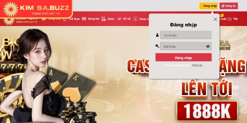 Truy cập trang chủ đăng nhập Kimsa
