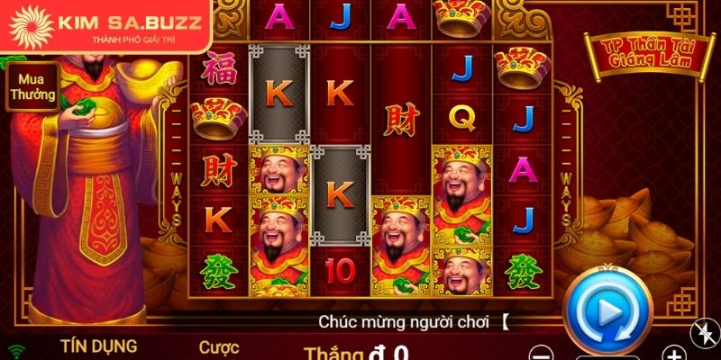 Chinh phục jackpot trong nổ hũ Thần Tài Giáng Lâm Kimsa