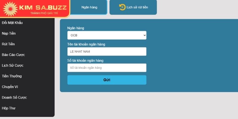 Giải quyết sự cố khi rút tiền Kimsa